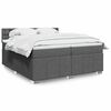 vidaXL Boxspring posteľ s matracom tmavosiv&aacute; 200x200 cm l&aacute;tka