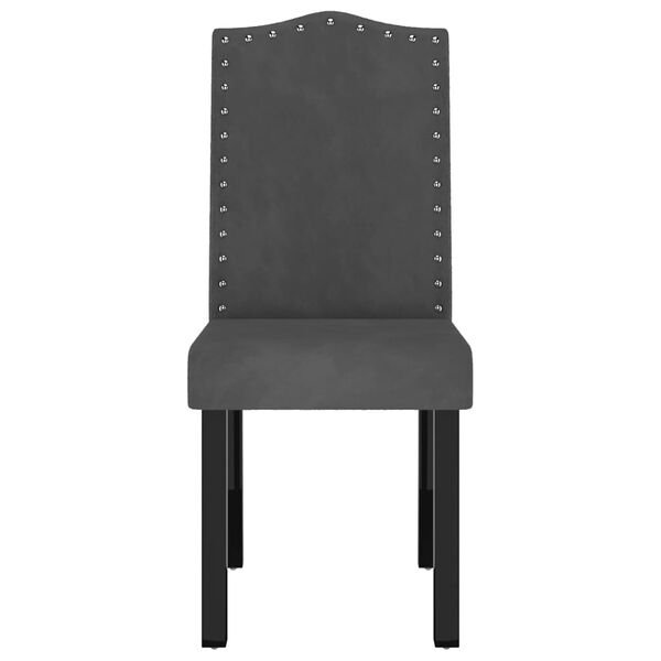 vidaXL Otočn&eacute; jed&aacute;lensk&eacute; stoličky 2 ks tmavosiv&eacute; zamatov&eacute;