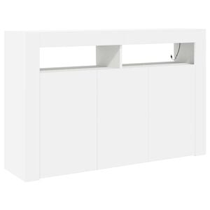 vidaXL Serv&iacute;rovacia skriňa Biela 116 x 30 x 75 cm Kompozitn&eacute; drevo