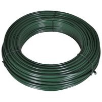 vidaXL Napínací drôt na oplotenie 80 m, 2,1/3,1 mm, oceľový, zelený