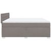 vidaXL Posteľn&yacute; r&aacute;m boxspring s matracom sivohned 180x200 cm l&aacute;tka