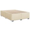 vidaXL Boxspring posteľ s matracom kr&eacute;mov&yacute; 140x190 cm l&aacute;tka