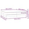 vidaXL Posteľn&yacute; r&aacute;m boxsping s matracom tmavozelen&yacute; 180x220 cm zamat