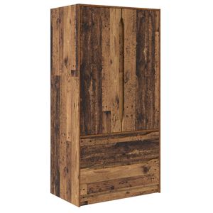 vidaXL &Scaron;atn&aacute; skriňa Star&eacute; drevo 79,5 x 49 x 156 cm Kon&scaron;truovan&eacute; drevo
