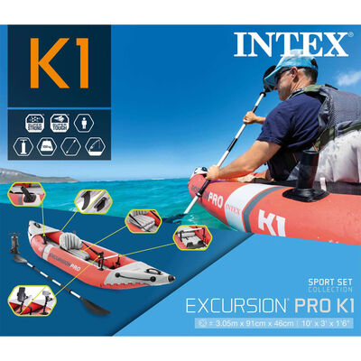 Intex Nafukovací kajak Excursion Pro K1 305x91x46 cm