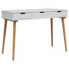 vidaxl Toaletn&yacute; stol&iacute;k FAUSKE Biela 112 x 50 x 78 cm