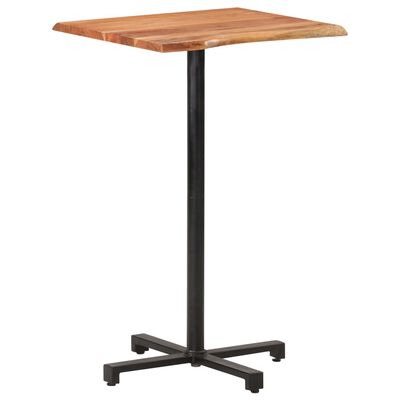 vidaXL Barový stolík s nepravidelnými hranami 60x60x110 cm akáciový masív
