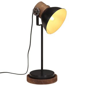 vidaXL Stolov&aacute; lampa 25 W čierna 17x17x50 cm E27