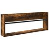 vidaXL Reg&aacute;l na časopisy Dymov&aacute; dub 80 x 12 x 30 cm Kompozitn&eacute; drevo