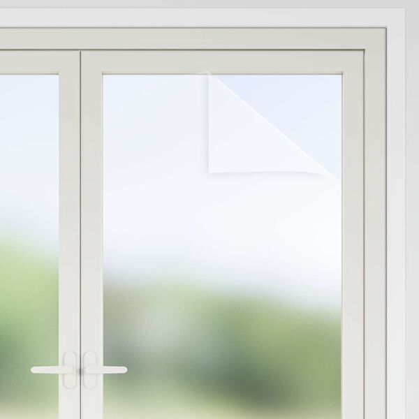 vidaXL Okenn&aacute; f&oacute;lia matn&aacute; biela 90x1000 cm PVC