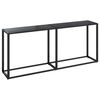 vidaXL Konzolov&yacute; stol&iacute;k čierny 180x35x75,5 cm tvrden&eacute; sklo