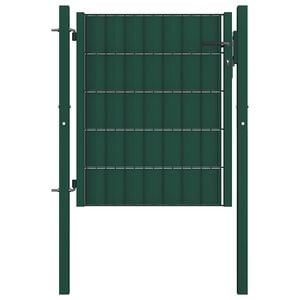 vidaXL Plotov&aacute; br&aacute;na PVC a oceľ 100x81 cm zelen&aacute;