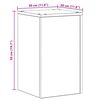 vidaXL Stojan na rastliny 2 pcs Čierny dub 30 x 30 x 50 cm