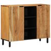 vidaXL Serv&iacute;rovacia skriňa Hned&aacute; 90 x 33 x 75 cm Mas&iacute;vne mango drevo