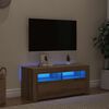 vidaXL TV skrinka s LED dub artisan 90x35x40 cm kompozitn&eacute; drevo