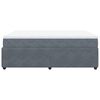 vidaXL Posteľný rám boxspring s matracom tmavosivý 160x200 cm zamat