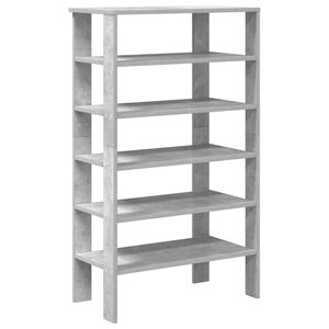 vidaXL Reg&aacute;l na top&aacute;nky bet&oacute;novosiv&yacute; 61x32x105 cm spracovan&eacute; drevo