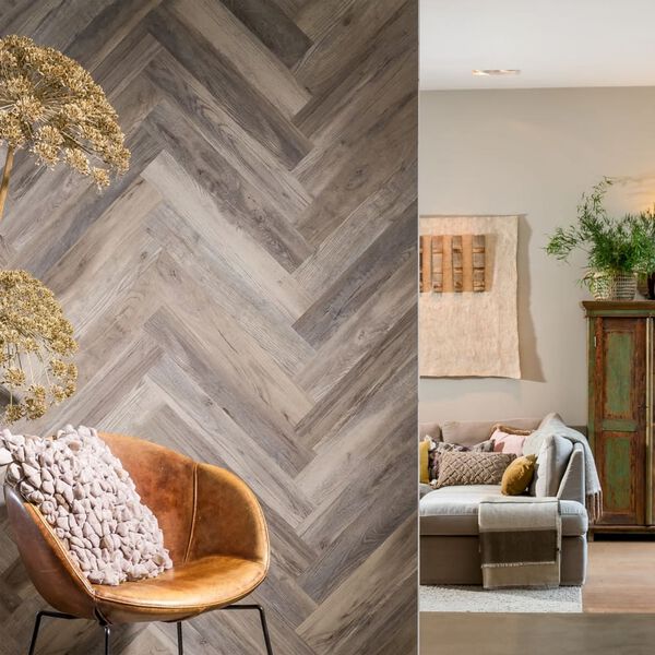 WallArt Lišty so vzhľadom zostarnutého dubového dreva biele ošúchané