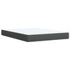 vidaXL Boxspring posteľ s matracom tmavosiv&aacute; 140x190 cm l&aacute;tka