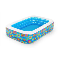 Bestway Detský nafukovací bazén modrý 229x152x56 cm
