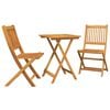 vidaXL Z&aacute;hradn&yacute; bistro set 3 ks Hned&aacute; Pevn&eacute; ak&aacute;ciov&eacute; drevo