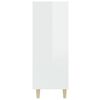 vidaXL Komoda lesklá biela 69,5x32,5x90 cm spracované drevo