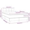 vidaXL Boxspring posteľ s matracom bledosiv&aacute; 120x200 cm l&aacute;tka