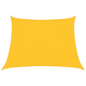vidaXL Slnečn&aacute; plachta 160 g/m&sup2; lichobežn&iacute;kov&aacute; žlt&aacute; 4/5x3 m HDPE