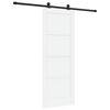 vidaXL Posuvn&eacute; dvere 78 x 202 cm Kompozitn&eacute; drevo Biela a čierna