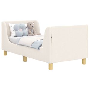 vidaXL R&aacute;m detskej postele s čelom Kr&eacute;mov&aacute; 70 x 140 cm Boucl&eacute;