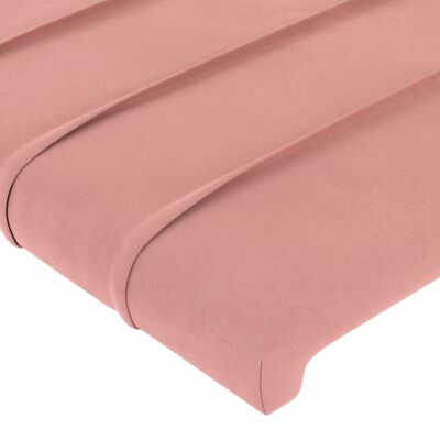 vidaXL Čelo postele ružové 80x5x78/88 cm zamat