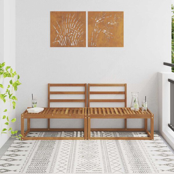 vidaXL Vonkaj&scaron;ia koncov&aacute; pohovka 2 Kus Pr&iacute;rodn&aacute; 182,5 x 63 x 73 cm