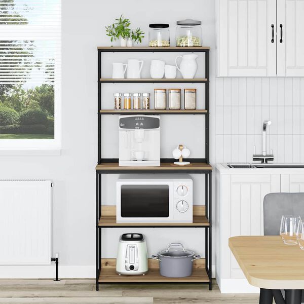 vidaXL Kuchynsk&aacute; polica Remeseln&yacute; dub 80 x 40 x 168 cm