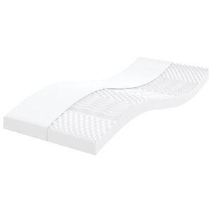 vidaXL Penov&yacute; matrac biely 80x220 cm 7 z&oacute;n tvrdosť 20 ILD