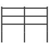 vidaXL Kovové čelo postele čierne 120 cm