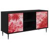 vidaXL TV skrinka AACHEN 102 x 33 x 51 cm Čierny dub Kompozitn&eacute; drevo