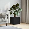 vidaXL Kvetinový box Čierny dub 40 x 38,5 x 40 cm Kompozitné drevo