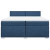 vidaXL Boxspring posteľ s matracom modr&aacute; 200x200 cm l&aacute;tka