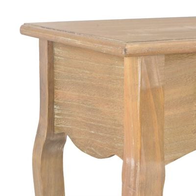 vidaXL Konzolový stolík s 2 zásuvkami 120x35x76 cm masívne borovicové drevo