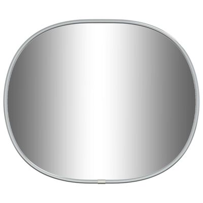 vidaXL Nástenné zrkadlo strieborné 30x25 cm