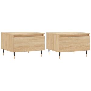 vidaXL Konferenčn&eacute; stol&iacute;ky 2 ks dub sonoma 50x46x35cm kompozitn&eacute; drevo