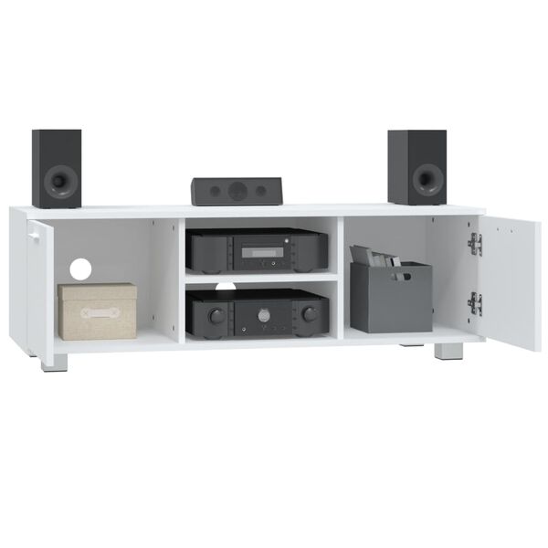 vidaXL TV skrinka biela 120x40,5x35 cm spracované drevo