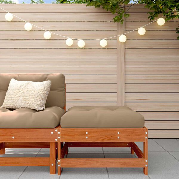 vidaXL Z&aacute;hradn&aacute; podnožka Mas&iacute;vna borovica Voskov&aacute; Hned&aacute;