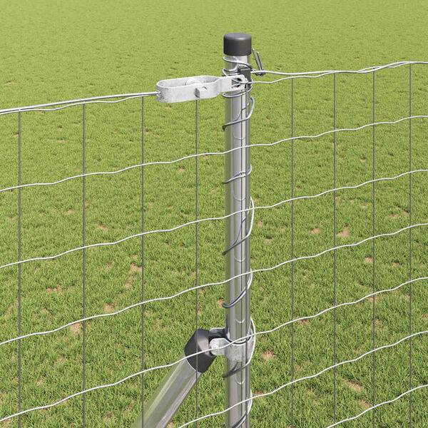 vidaXL Plot s podperou Strieborn&aacute; 1,6 x 10 m Ocel a PVC