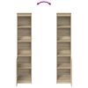 vidaXL Highboard Dub Sonoma 37,5x35x180 cm Kon&scaron;trukt&eacute;rske drevo