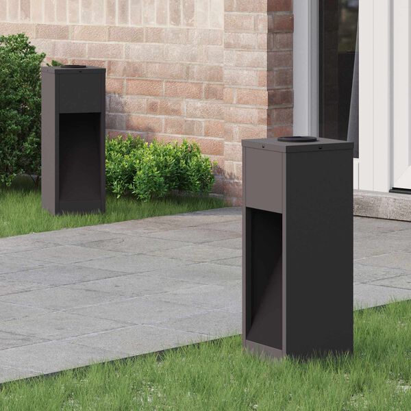 vidaXL Solárna LED chodníková lampa 2 pcs Čierna