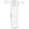 vidaXL Posuvn&eacute; dvere so sadou kovania 70x210 cm borovicov&yacute; mas&iacute;v