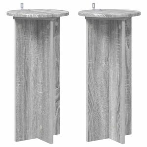 vidaXL Stojan na rastliny 2 pcs Siv&aacute; sonoma 29,5 x 29,5 x 60 cm
