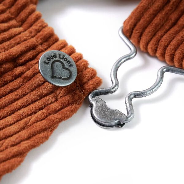 Detský overal menčestrový koňakový 116