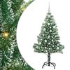 vidaXL Umel&yacute; vianočn&yacute; stromček, snehom obalen&yacute;, s LED svetlom 120 cm